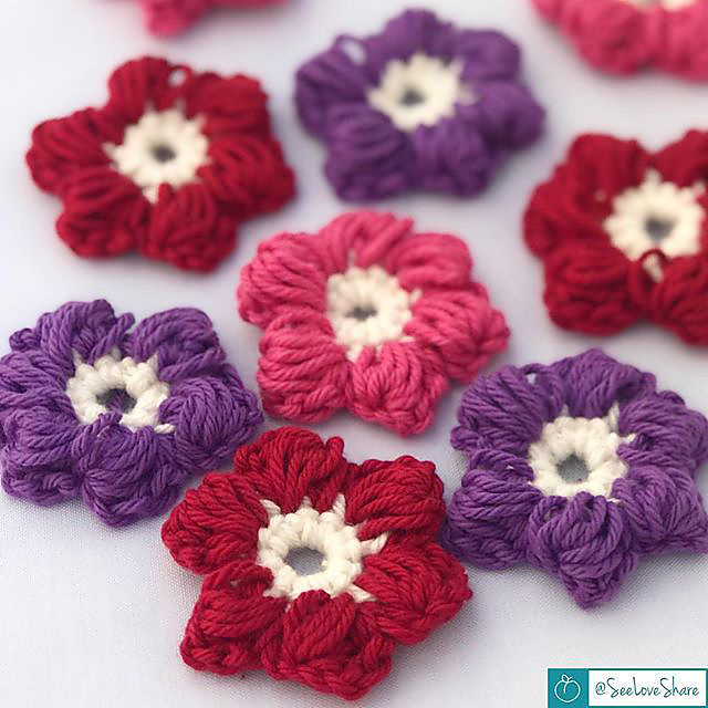 Puff Stitch Flower