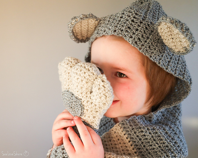 Bear Hugs Hood & Scarf