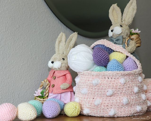 Polka-Dot Easter Basket