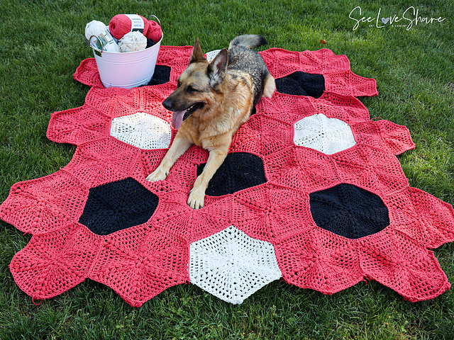 Happy Hex Picnic Blanket