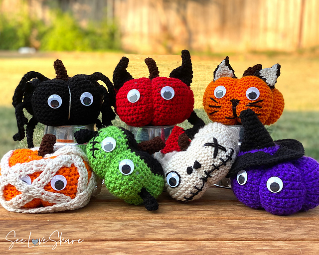 Halloween Pumpkins 7 Characters