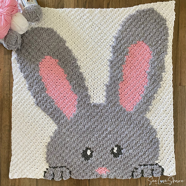 Baby Bunny C2C Throw