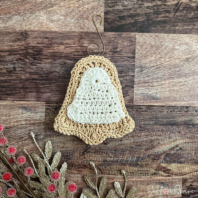 Christmas Sugar Cookie BELL Ornament