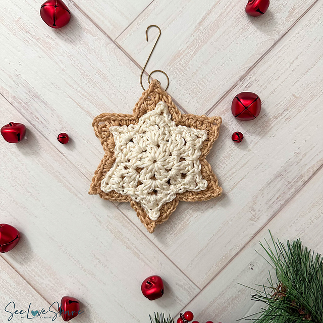 Winter Snowflake Sugar Cookie Ornament