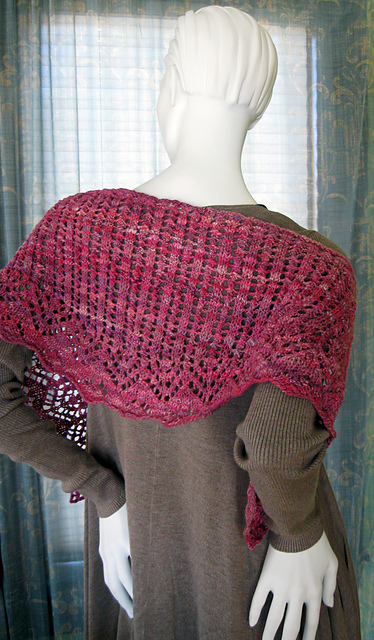 Margaret's Roses Lace Shawl