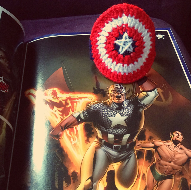 Captain America shield wrist cuff