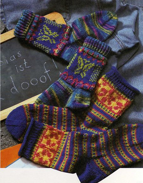 Socken mit Schmetterlingsmotiv