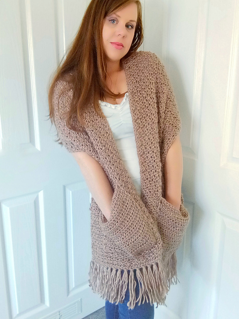 Harvest Moon Pocket Shawl