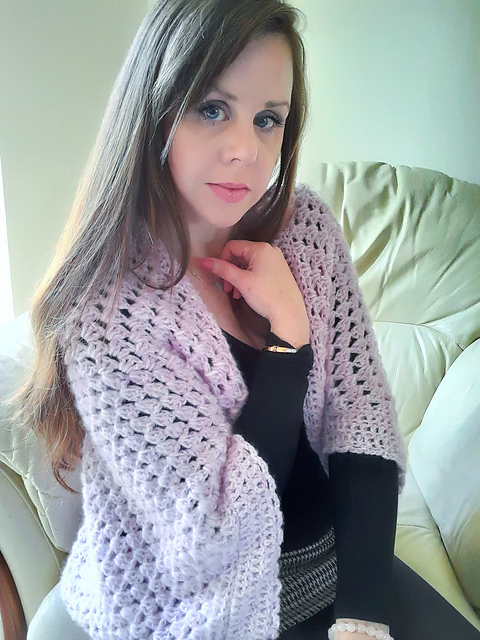 Rose Cocoon Cardigan
