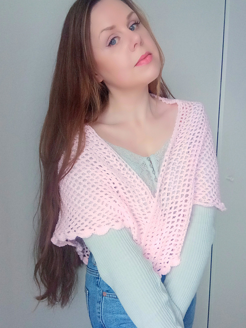 Rose Whisper Shawl