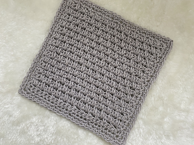 Fig Double Linen Stitch Washcloth