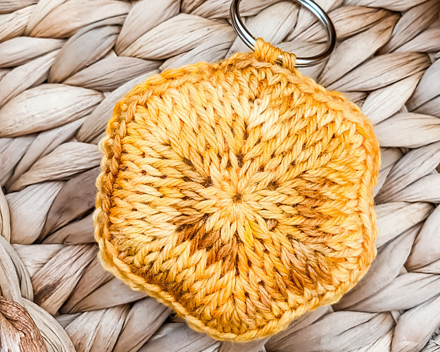 Mini Hexie Crochet Keyring