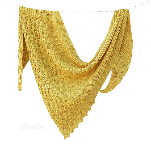 Mustard seeds shawl