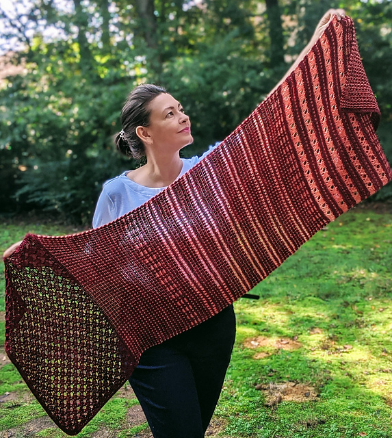 Slip and Lace Shawl
