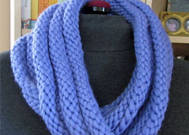 Welted Infinity Scarf