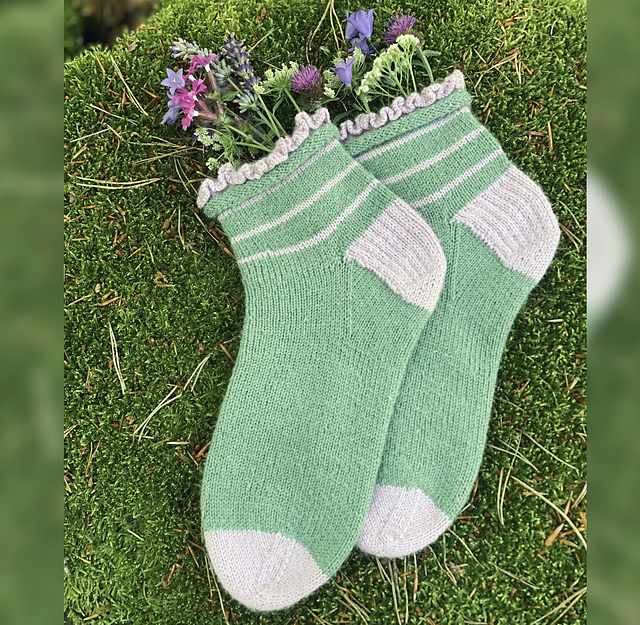 Misty Meadow Ruffle Socks