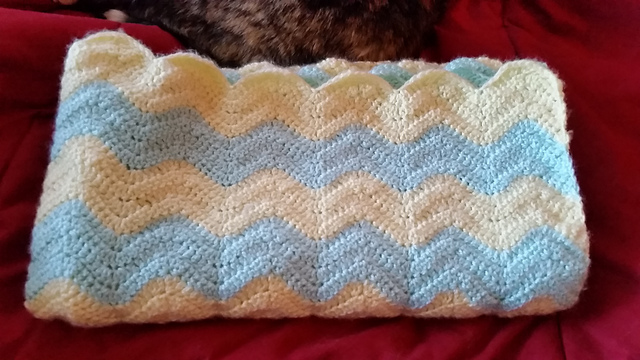 Ravelry: Wavy Crochet Chevron Blanket pattern by Serenova Crafts