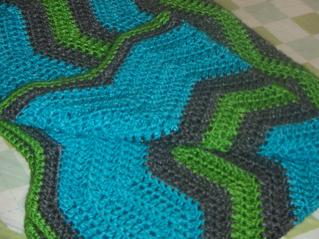 Greyson's Chevron Blankie