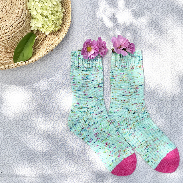 Sweet Vanilla Cuff Down Socks