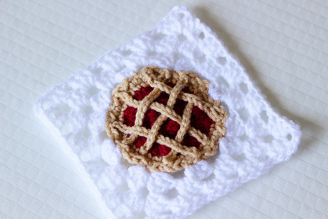 Cherry Pie Granny Square: Bake Shop Blanket Series
