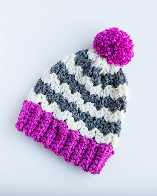 Color Pop Striped Beanie