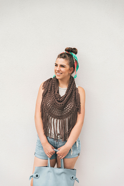 Boho Fringe Cowl