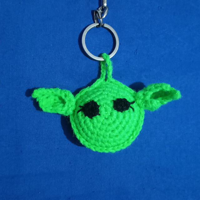 Baby Yoda Keyring Charm