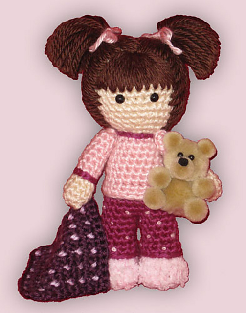 Amigurumi Ready for Bed Doll