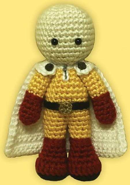 Amigurumi Saitama from One-Punch Man