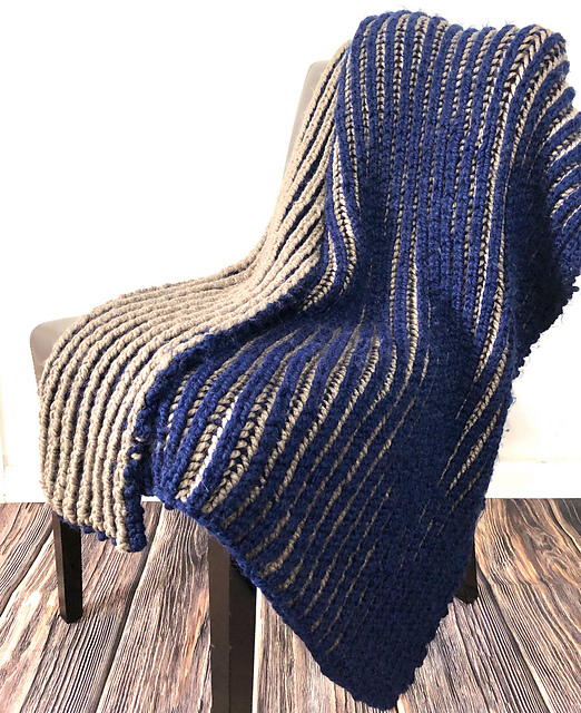 Chrysalis Brioche Blanket