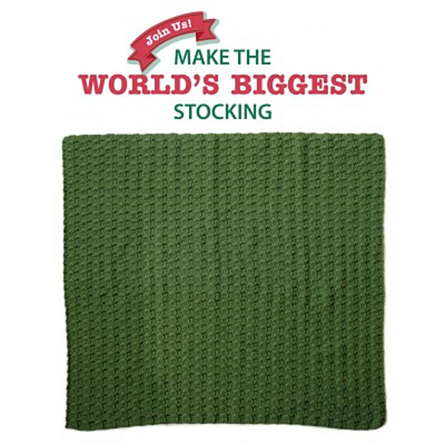 Knit Blanket for Stocking