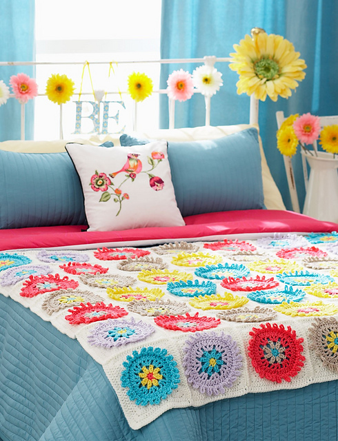 Colorful Cogs Afghan