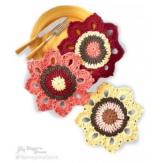 Woodsy Sunflower Dishcloths