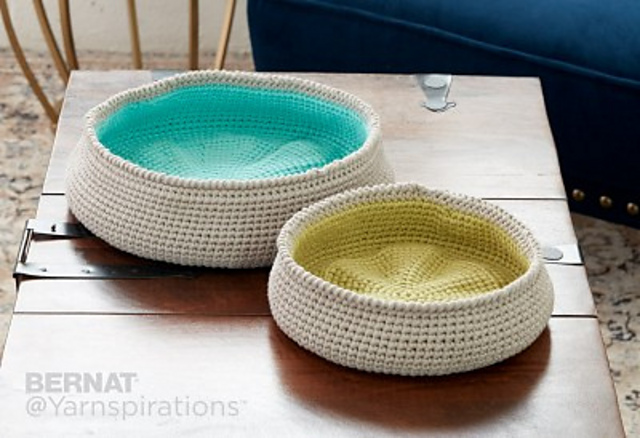 Color Pop Crochet Baskets