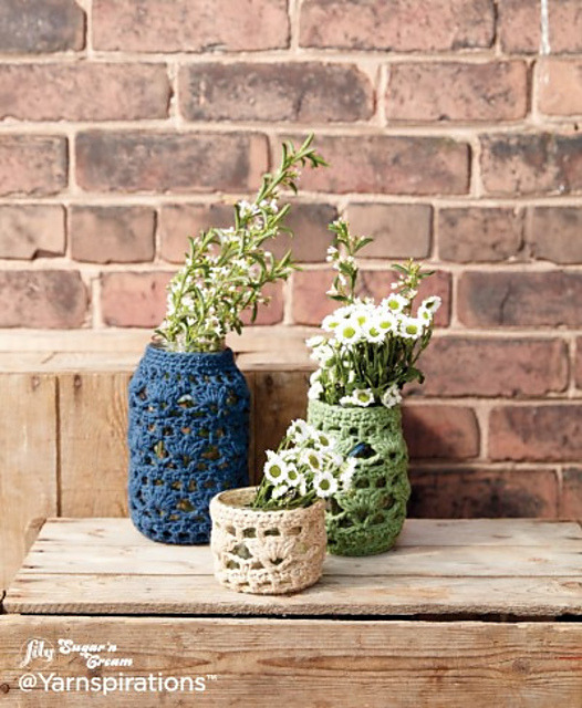 Crochet Mason Jar Cozies