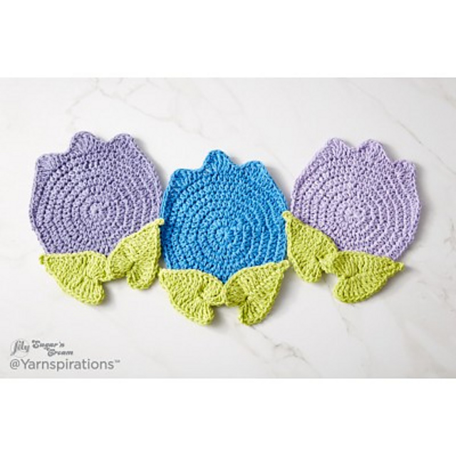 Too Cute Tulip Crochet Potholder