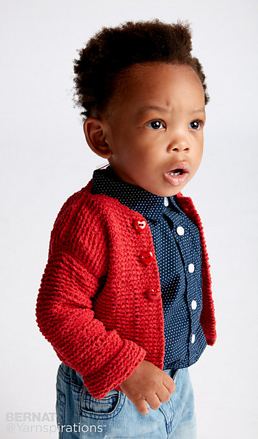 Soft and Simple Knit Baby Cardigan