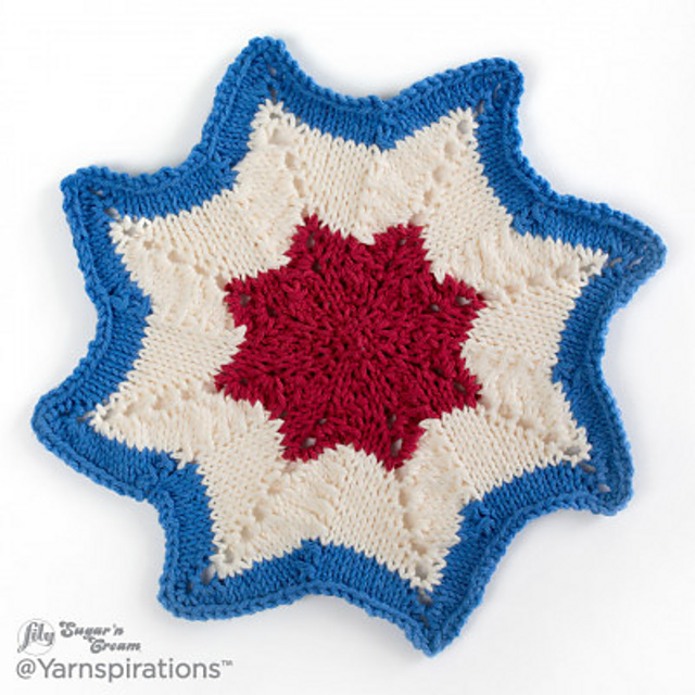 Americana Knit Dishcloth
