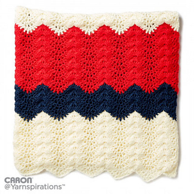 Summer Ripple Crochet Blanket