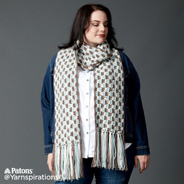 Check Yourself Crochet Scarf