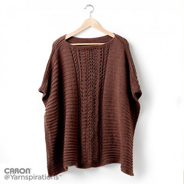Lace Panel Poncho