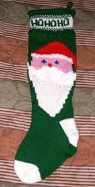 Santa Face Christmas Stocking