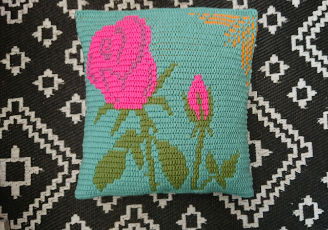 Among the Roses Pillow/Tapestry