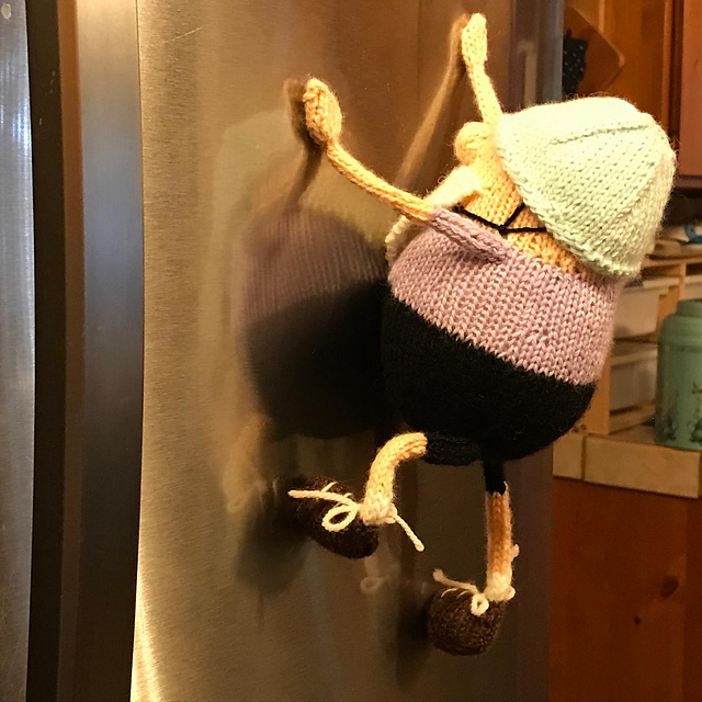 Gnome Climbs Mt Fridge!