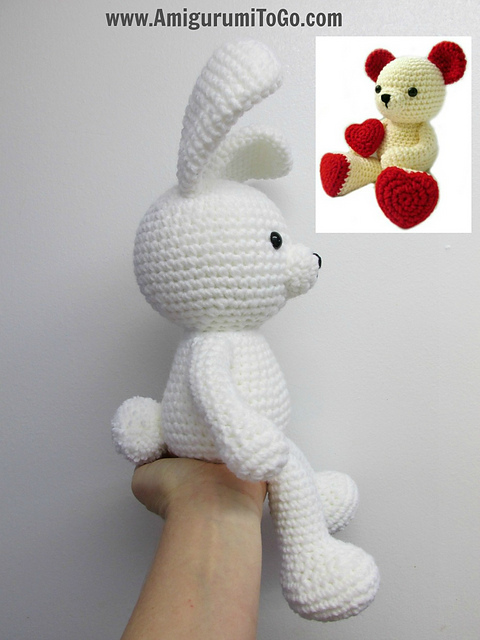 Regular Leg Pattern For Valentine Bear