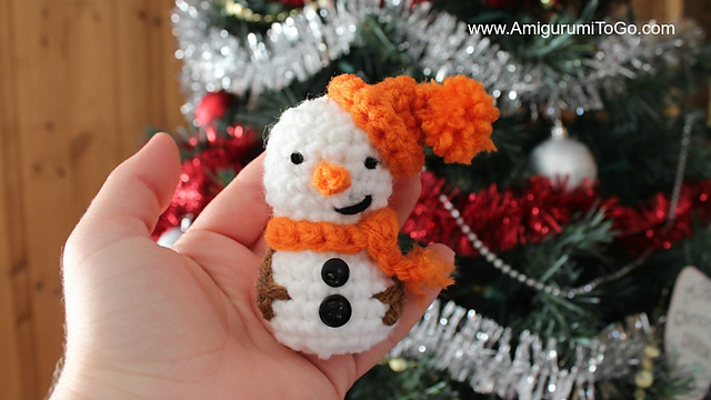 Amigurumi Snowman Ornament