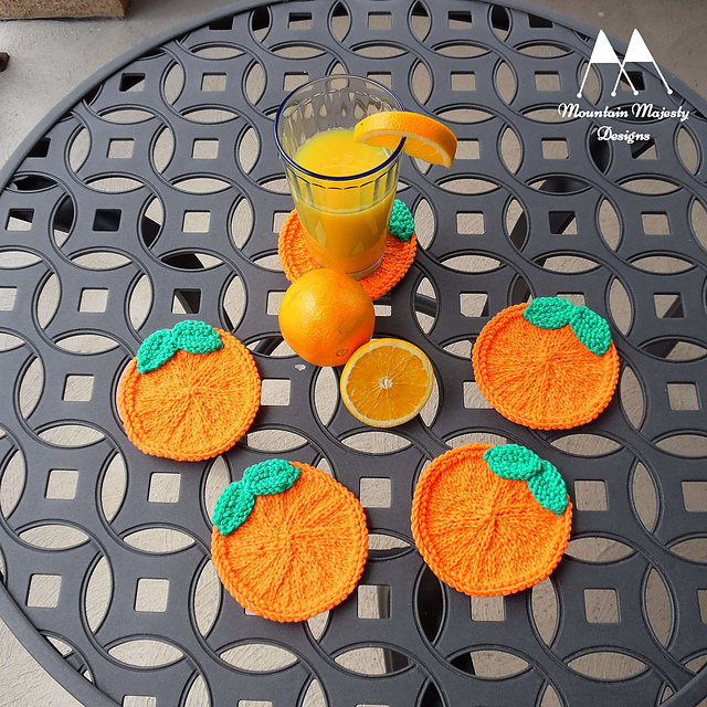 Leafy Orange Coaster
