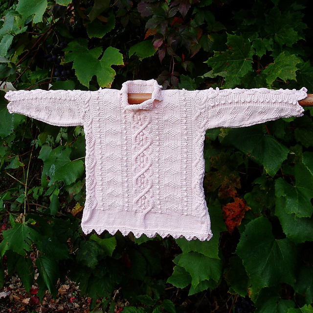 Guernsey Sweater with Bobble Edging