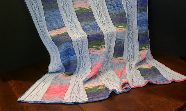 Waterfall Cable Afghan