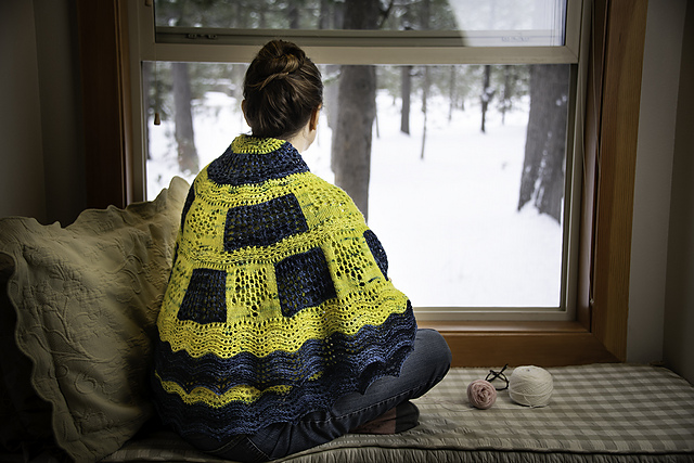 Starry Night Pi Shawl